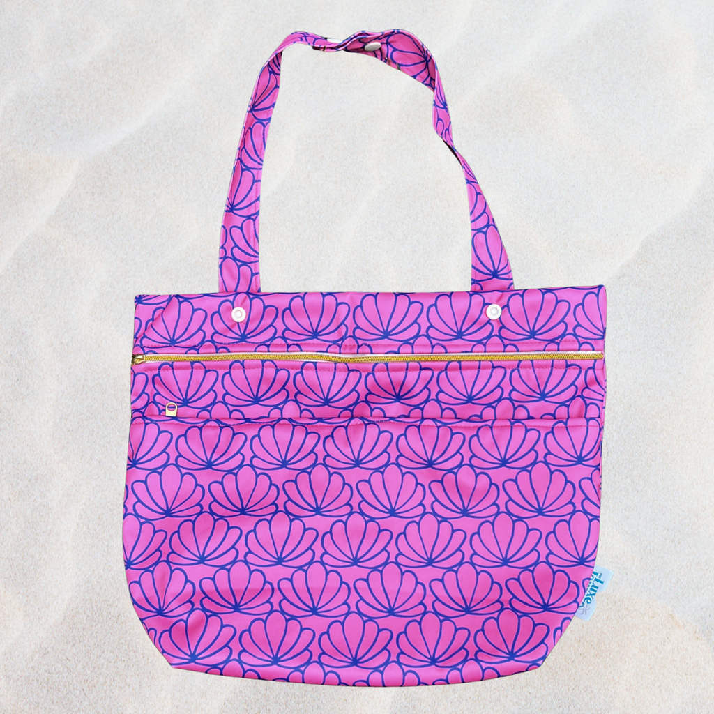 Shell Haven waterproof wet bag from The Luxe Journey