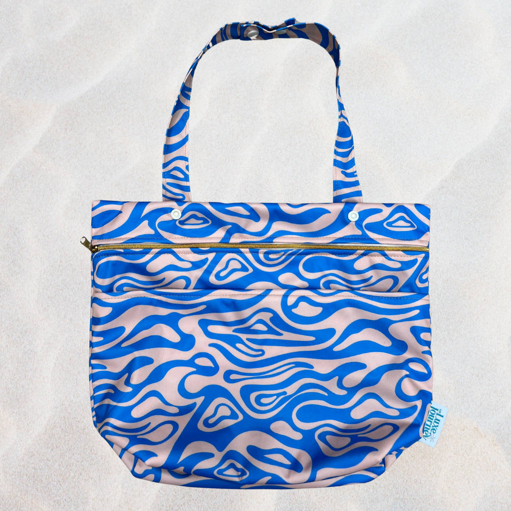 Coast Swirl waterproof wet bag from The Luxe Journey