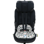 Car seat liner helping reduce cleanup after everyday mess